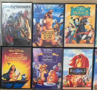 Lote 6 Películas Infantiles DVD imacion cine