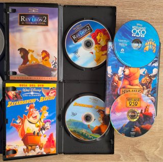 Lote 6 Películas Infantiles DVD imacion cine