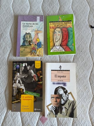 Pack 4 Libros Lectura Juvenil / ESO