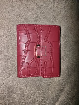 Cartera vino efecto piel cocodrilo