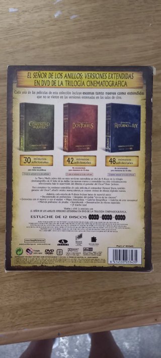 Trilogía El Señor de los Anillos (DVD)