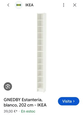 Estantería IKEA GNEDBY Blanca