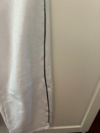 Pantalón chándal Zara blanco