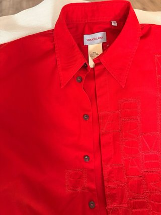 Camisa Versace Classic Roja Talla M
