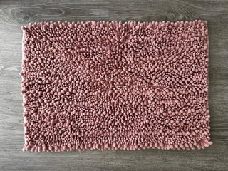 Tappeto da bagno rosa