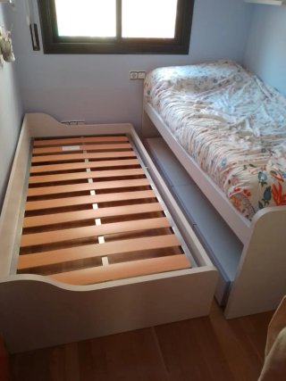 Cama Nido Blanca con Cajones
