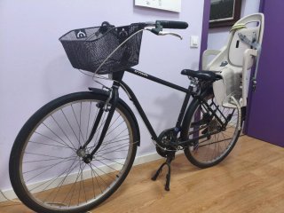 Bicicleta Btwin con Silla Portabebé