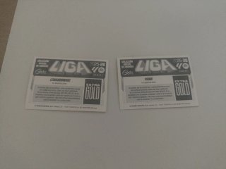 2 Cromos Extra Gold Pedri y Lewandowski