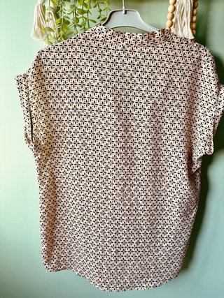Blusa Estampada con Lazo