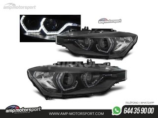 FAROS DELANTEROS OJOS DE ANGEL 3D U PARA BMW SERIE 3 F30 / F31 2011-2015