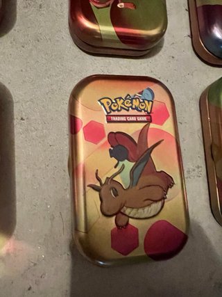 Mini Latas Pokémon TCG 151 vazias. Conjunto de 6.