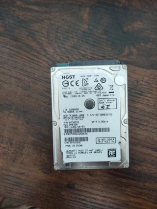 Disco Duro Interno HGST 1TB 2.5 SATA 7200RPM