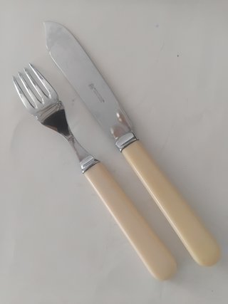 Cubiertos pescado ingleses 10 pax