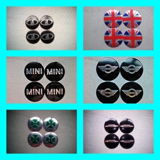 Pegatinas 56mm Mini tapabuje centro rueda llanta