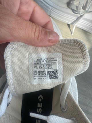 Converse blancas talla 38