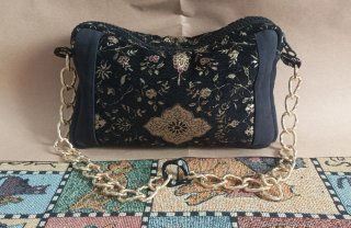 Borsa in tessuto Etro e pelle scamosciata