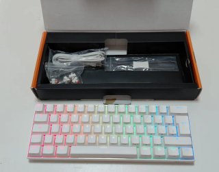 Teclado Mecánico RK61 Royal Kludge Blanco