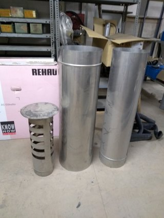 Set de 3 Tubos de Chimenea Metálicos.