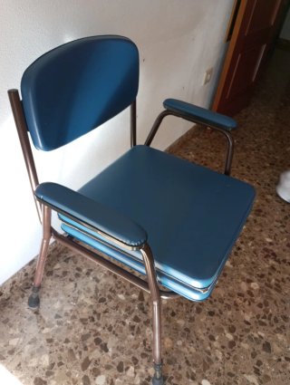 Silla WC para mayores azul