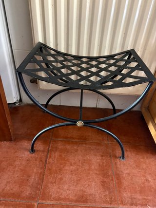 Banqueta Estilo Curul Negra
