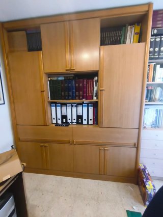 Mueble con Cama Abatible y Estantería