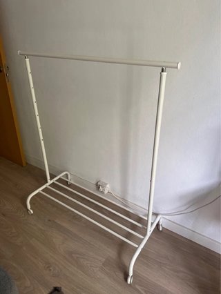 Burro perchero Ikea Rigga blanco