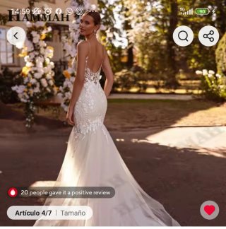 Vestido de novia sirena Hammah