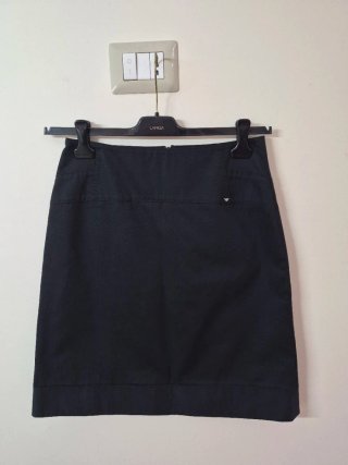 Gonna gessata Armani Jeans nera