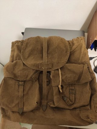 Mochila de Tela Marrón