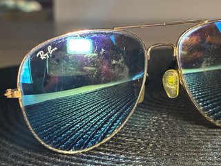 Gafas de Sol Ray-Ban Aviator Azul Dorado