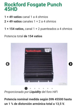 Rockford Fosgate Punch 45HD Amplificador