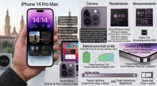 IPHONE 14 PRO MAX  128GB BAT100%//GARANTÍA!!CAMBIO