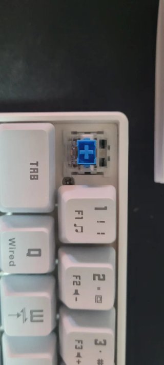 Teclado Mecánico 60% Blanco