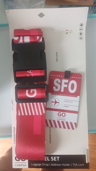 Set da viaggio Carpisa (cinghia e targhetta)
