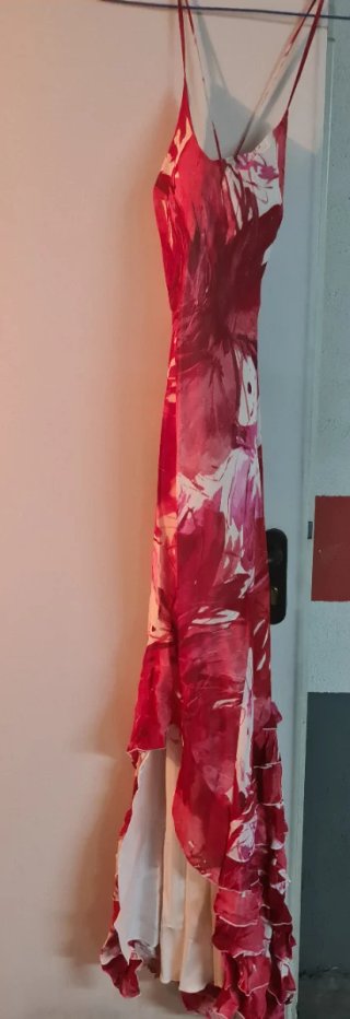 Vestido de fiesta largo estampado