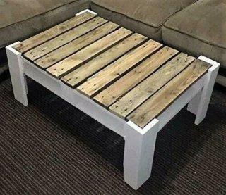 Mesa Palets Vintage Hecha a Mano