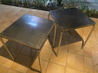 2 Mesas Aluminio