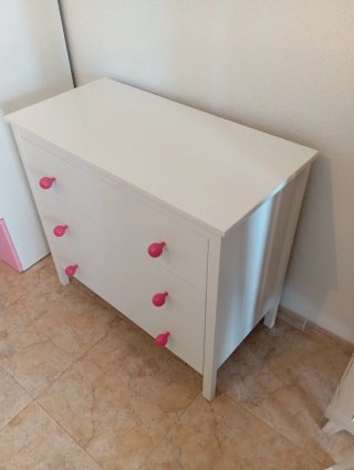 Cómoda IKEA kilberget 3 cajones blanca