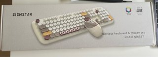 Teclado y Ratón Inalámbricos Estilo Retro