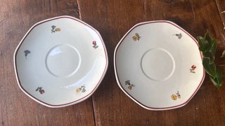2 tazas y 2 platos de Villeroy & Boch Fleurs
