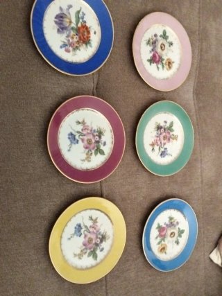 Set de 6 Platos Vintage Años 40