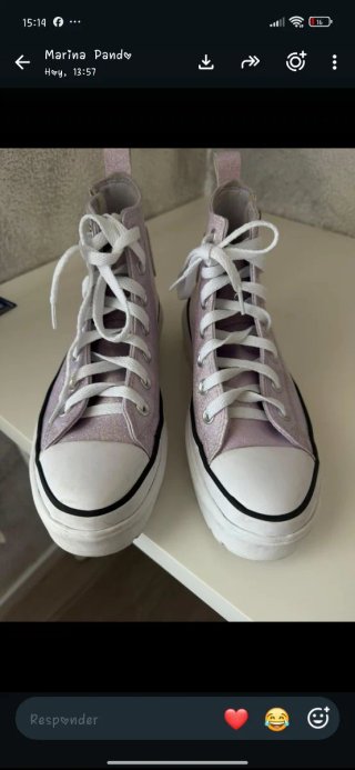 Zapatillas Converse Altas Rosa