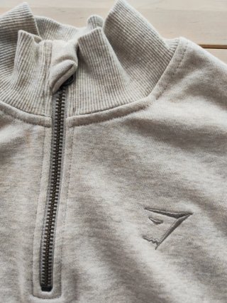 Sudadera Gymshark Original Gris/Azul oversized
