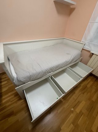 Cama IKEA HEMNES 80/160x200 + 3 cajones extensible