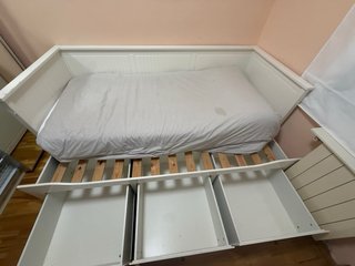 Cama IKEA HEMNES 80/160x200 + 3 cajones extensible