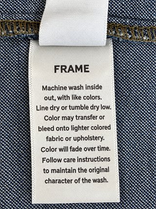 Peto Vaquero Frame Denim Azul