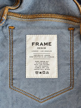 Peto Vaquero Frame Denim Azul