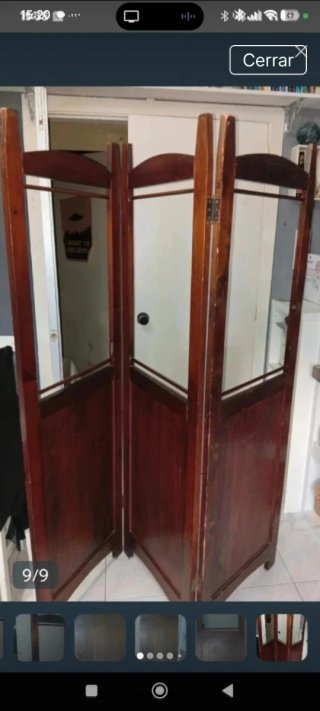 Biombo de Madera de Castaño