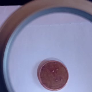 Moneda 1centimo con errores acuniacion