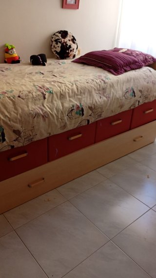Cama nido con escritorio y cajones